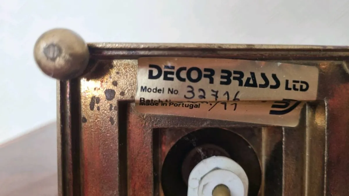 Brass Table Lamp - Image 4