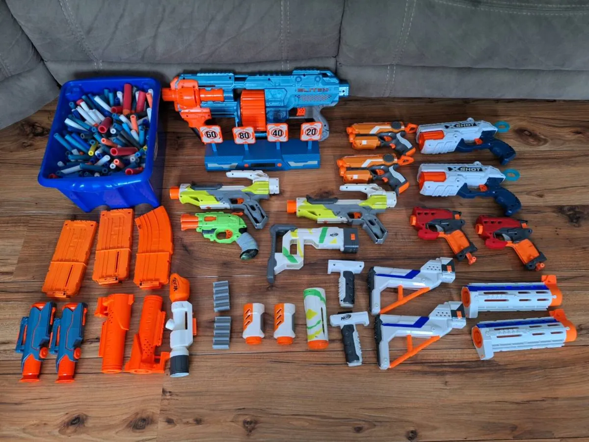 Nerf guns and accessories