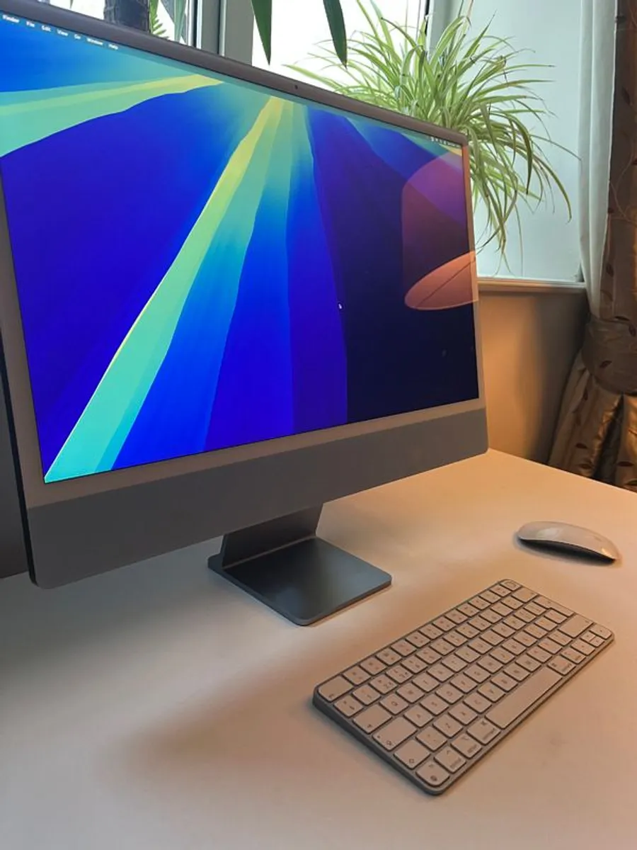 Premium 24-inch Blue iMac with 4.5K Retina display, original packaging included - Image 3