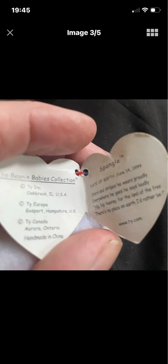Rare Retired Beanie Baby with Errors - Image 3