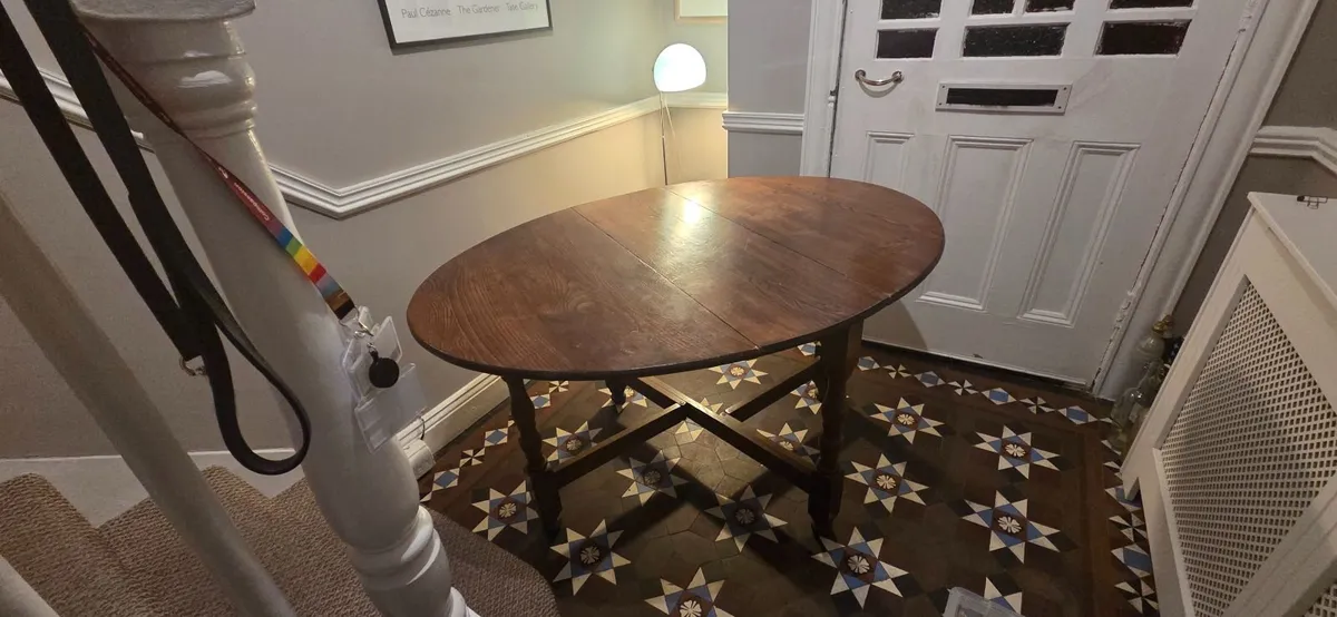 Vintage drop-leaf table - Image 2