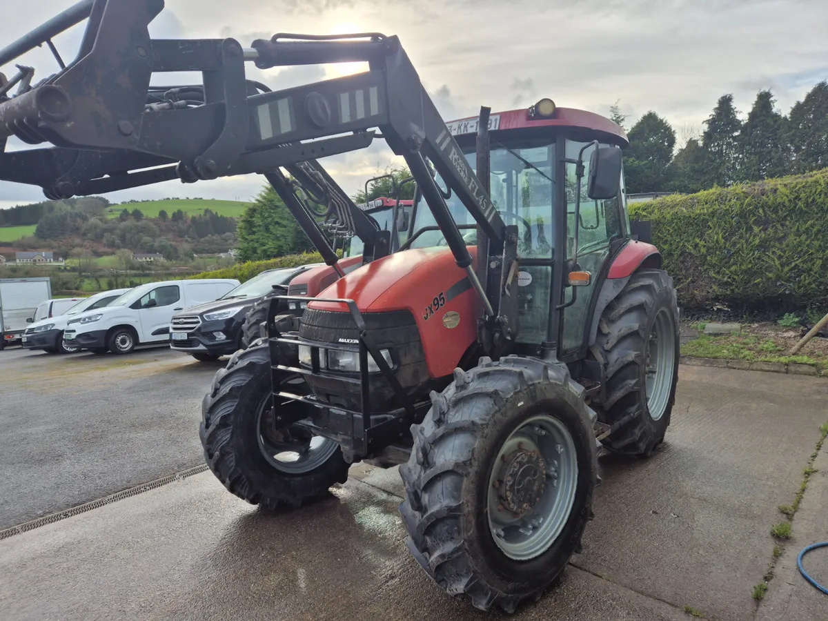 CASE JX 95 & FRONT LOADER. - Image 2