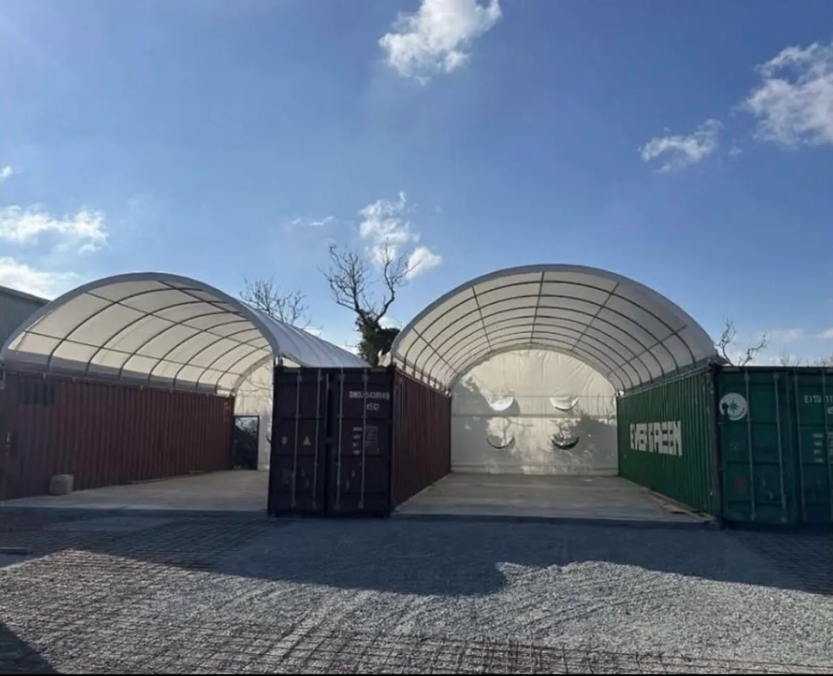 20ft x 40ft Container Shelter Dome All Fittings - Image 2