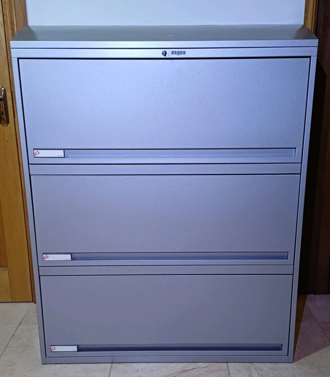 Steel Slider 3 Drawer Filing Cabinets - Image 1