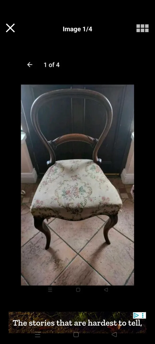 Lovely Victorian Spoon back chair. Good solid chai - Image 4