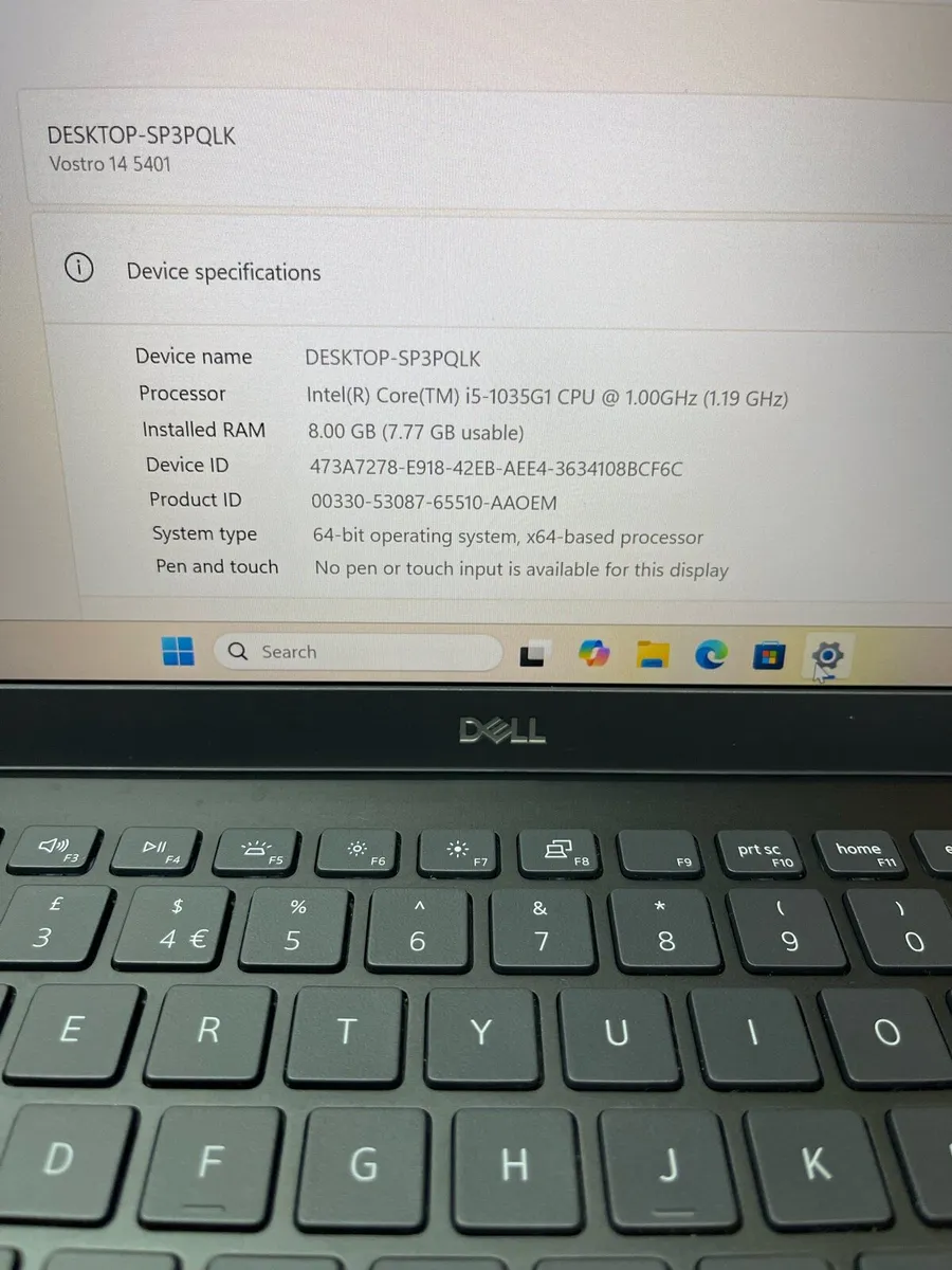 Dell laptop i5 pro 10gen 8/256 Windows 11 pro - Image 4