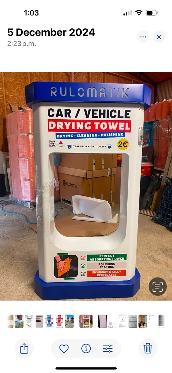 Car Drying Towel Vending Machines - Image 1