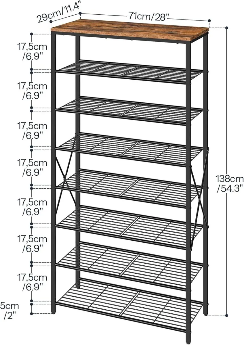 Shoe Rack Tall 8-Tier Racks Storage Large - Image 3