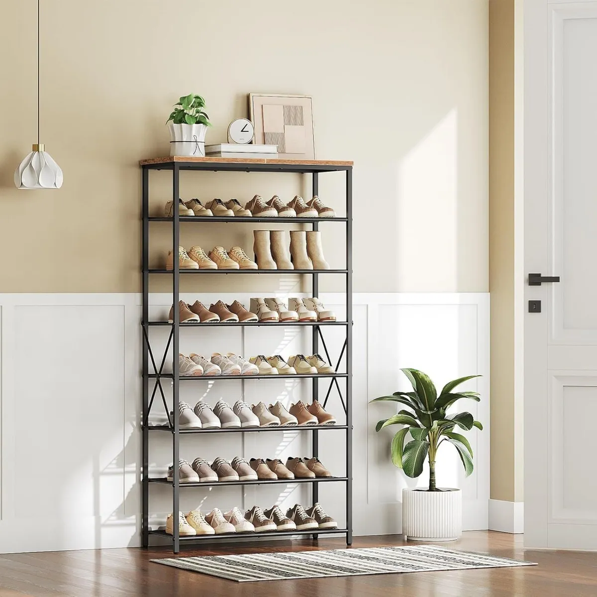 Shoe Rack Tall 8-Tier Racks Storage Large - Image 2