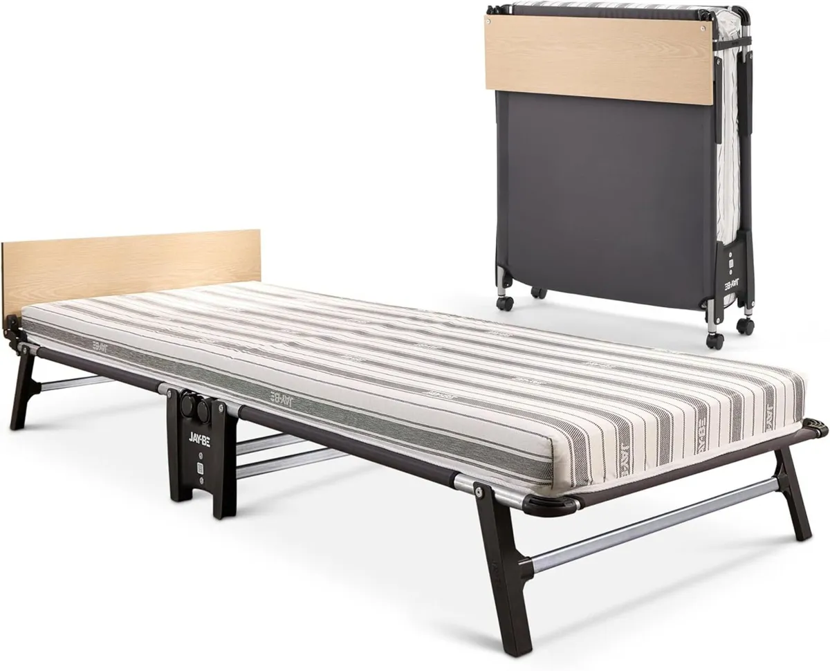 QE80 Quick Folding Bed with Comfort Mattress - Image 1