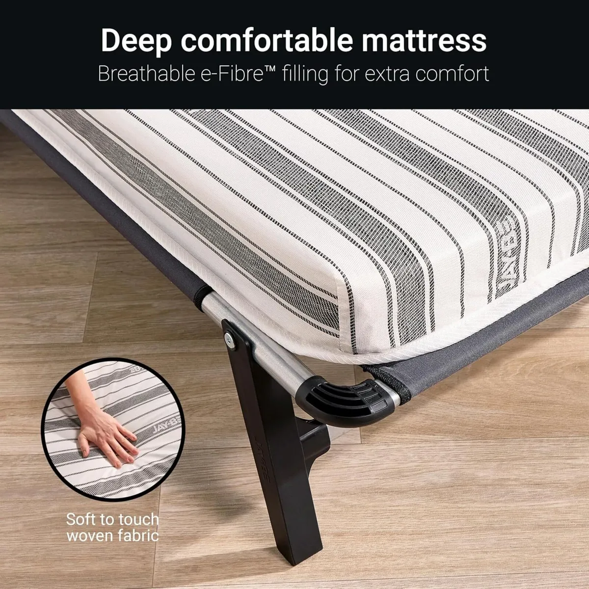 QE80 Quick Folding Bed with Comfort Mattress - Image 4