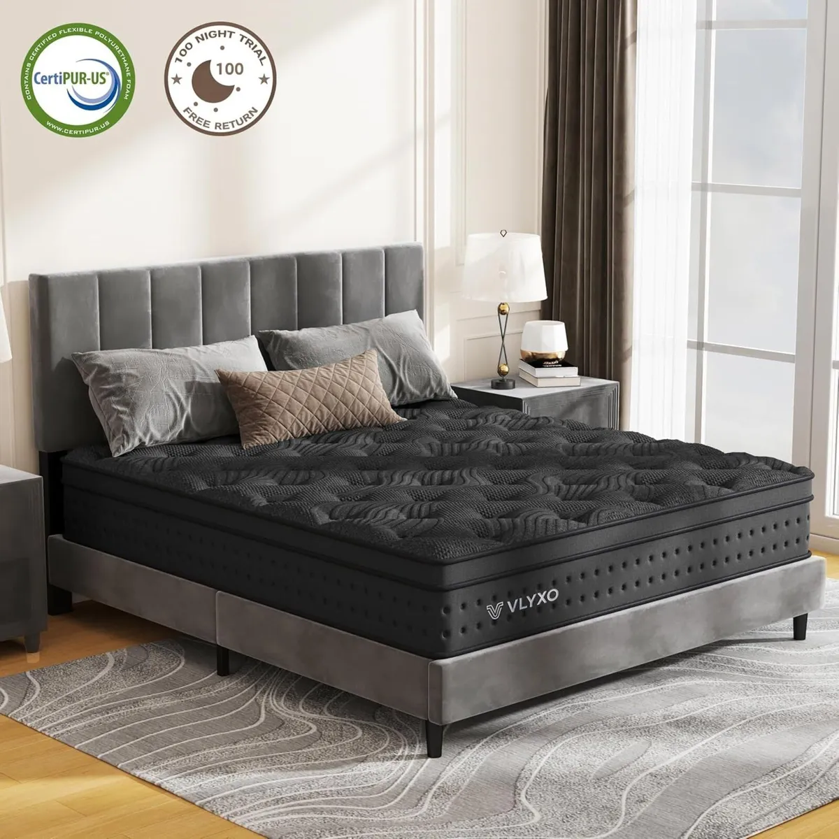 King Mattress 5FT 10 Inch Foam and Spring Hybrid - Image 2