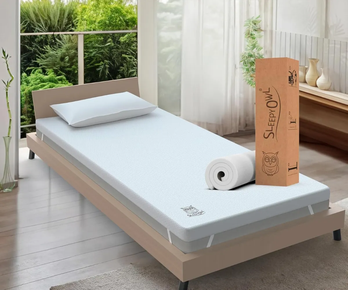 Memory Foam Mattress Topper For SINGLE Bed 7cm - Image 1