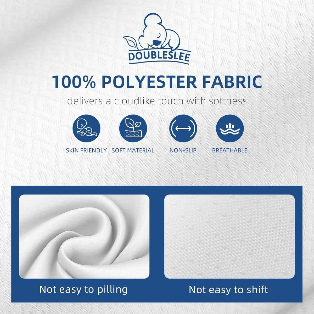 4 Inch Memory Foam Mattress Topper Small Double - Image 3