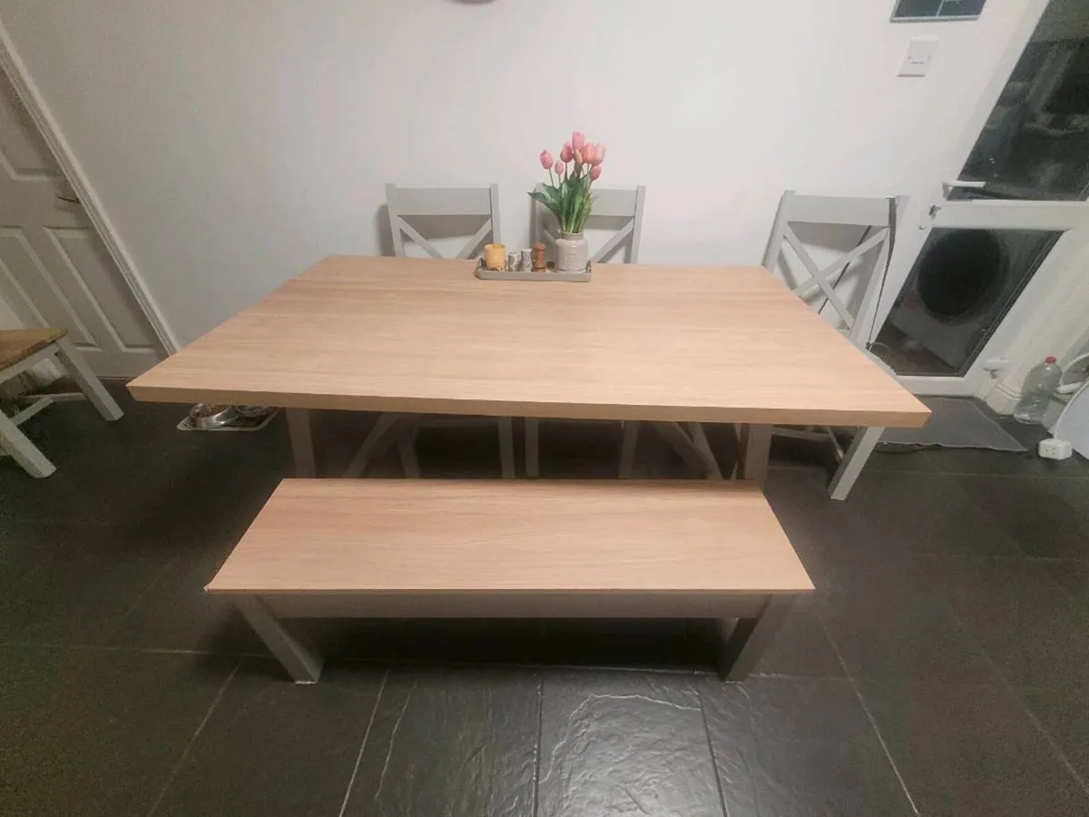 Kitchen Table & Bench - Image 2