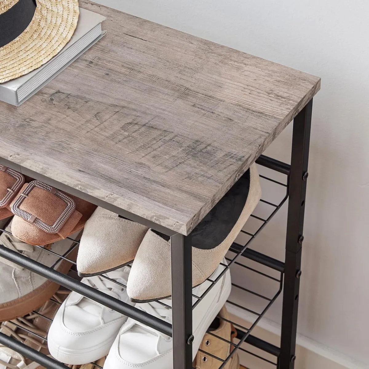 Tall Shoe Rack Large Capacity Storage Organizer - Image 4