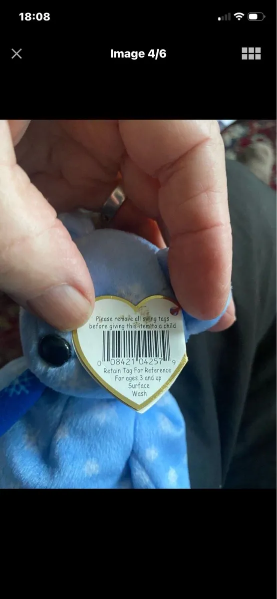 Rare & Retired TY Beanie Baby With Errors - Image 4