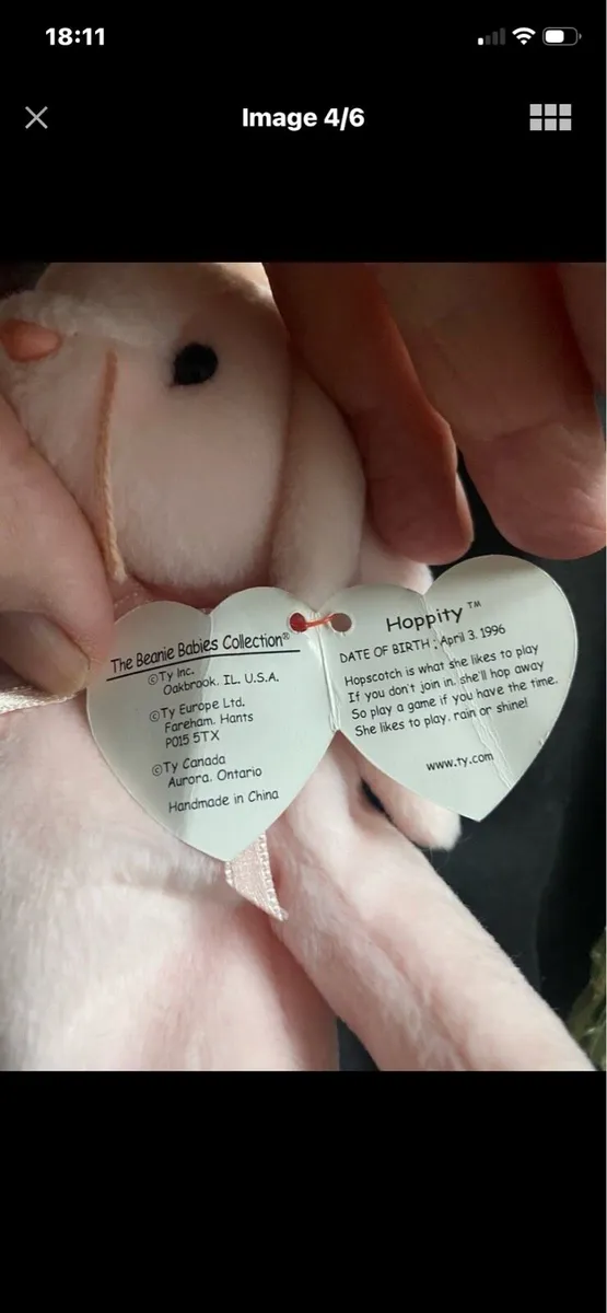 Very Rare & Retired aTY Beanie Baby with errors - Image 4