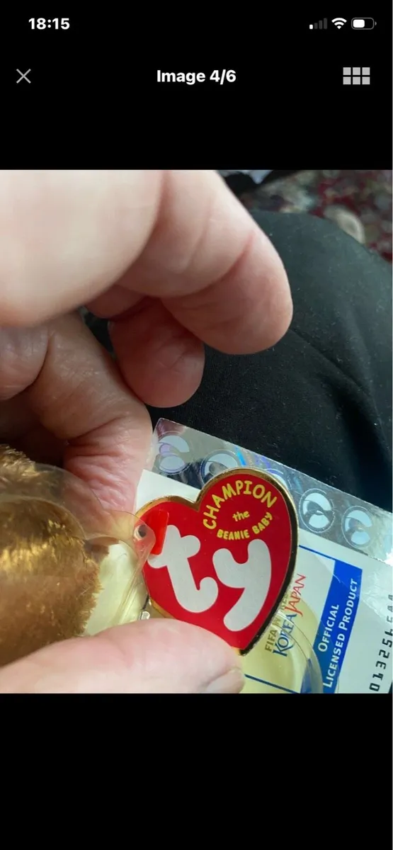 Rare Retired TY Beanie Baby- Champion - Image 3