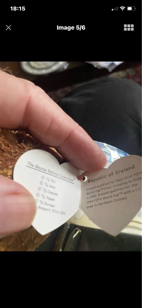 Rare Retired TY Beanie Baby- Champion - Image 4