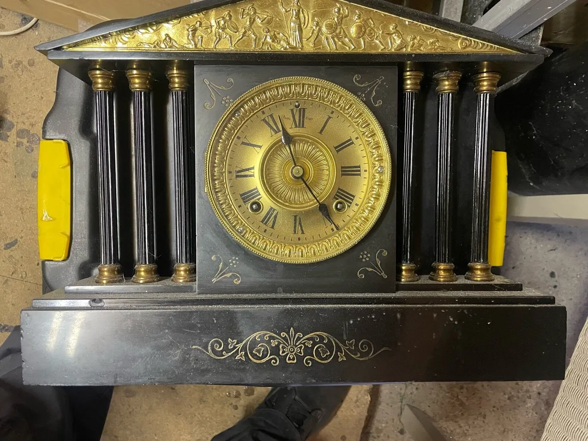 Vintage mantle clock Hanson New York - Image 1