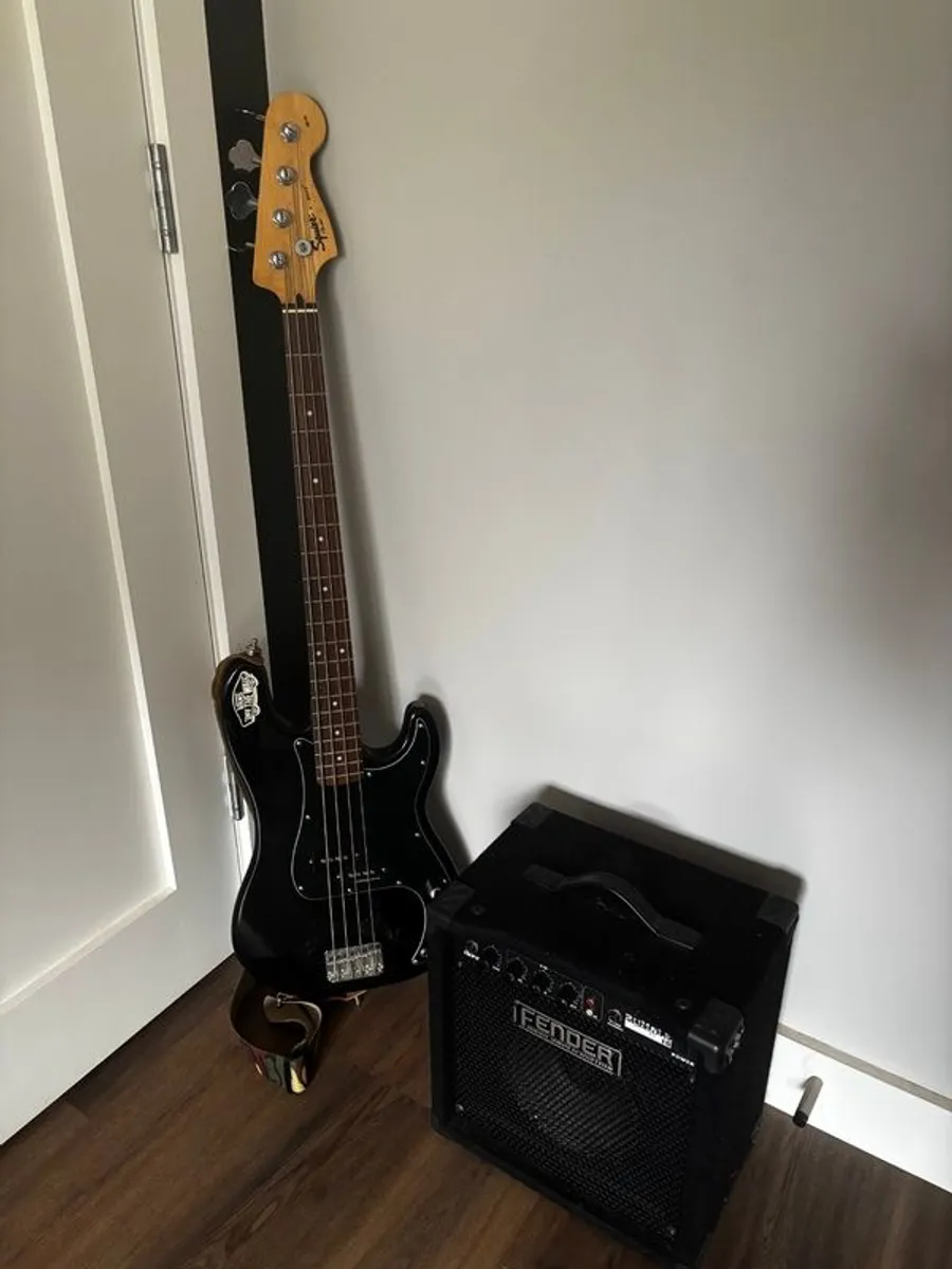 Squier Bass & Fender Amp - Image 1