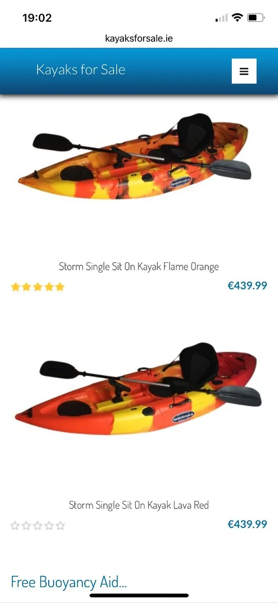 Oceanic Storm Single Kayak - Image 4