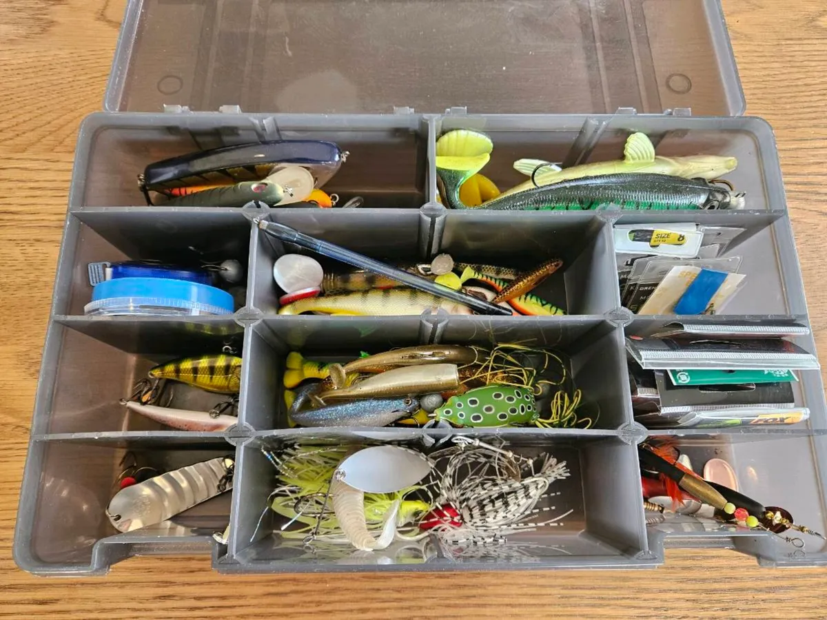 Fishing Lures and Box - Image 1