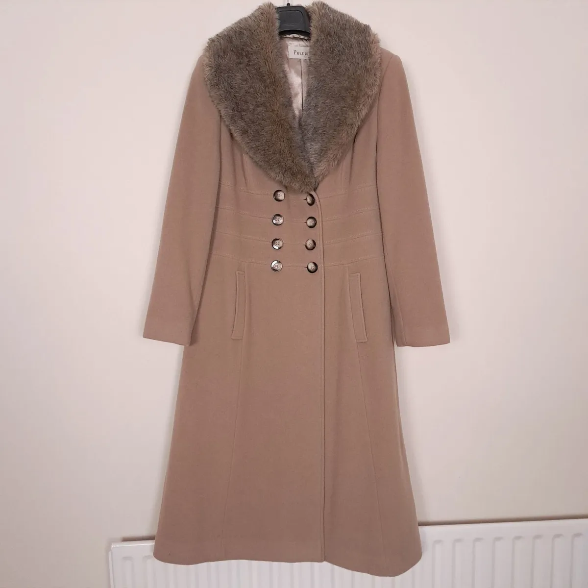 Precis Brown Tan Camel Wool Coat 14UK/42EU - Image 1