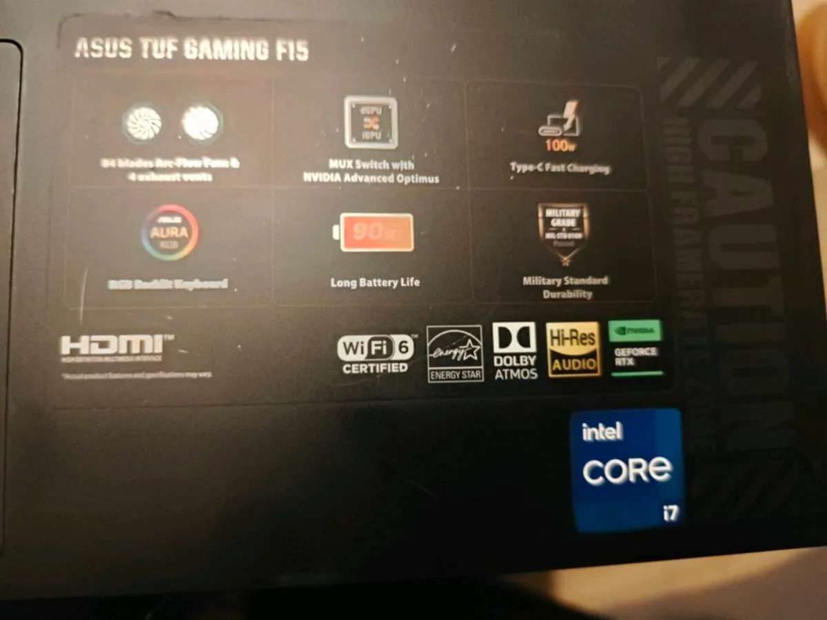 Asus Tuf Gaming Laptop F15 FX507ZV4 - Image 3