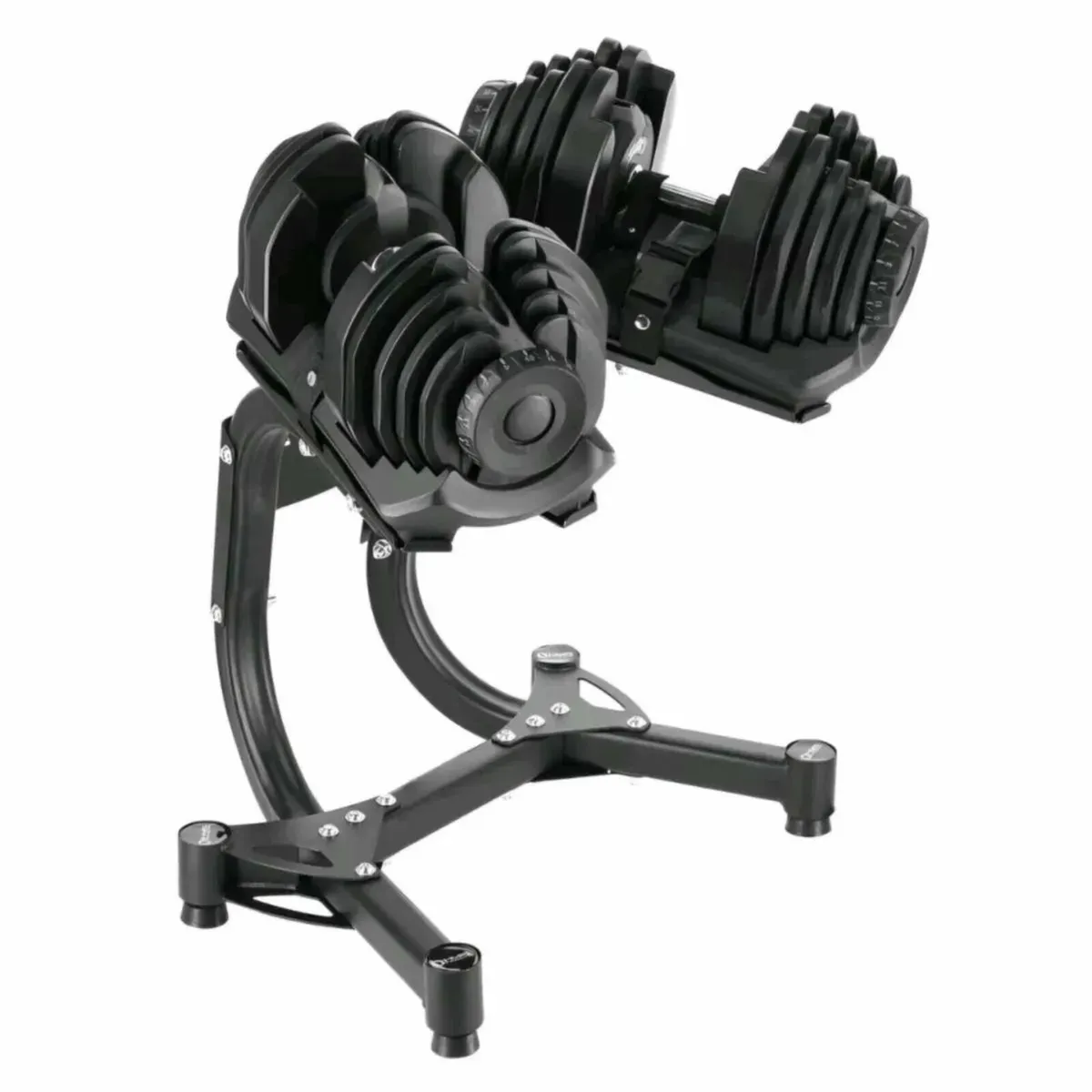2x 40kg Adjustable Dumbbels with Dumbbel rack - Image 3