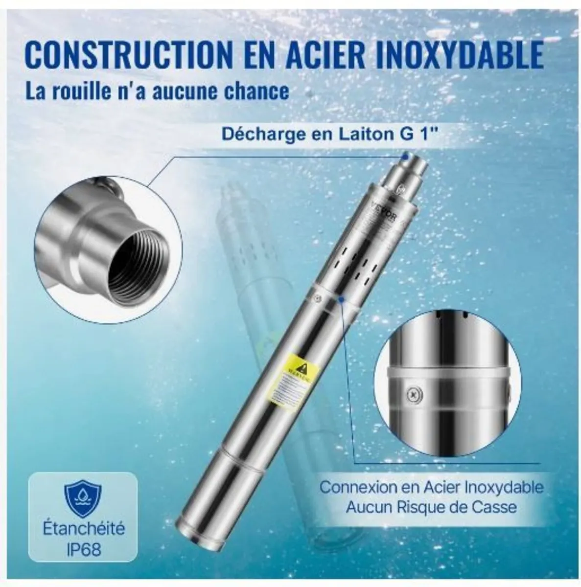 Deep Well Submersible Pump, 550W - Image 2