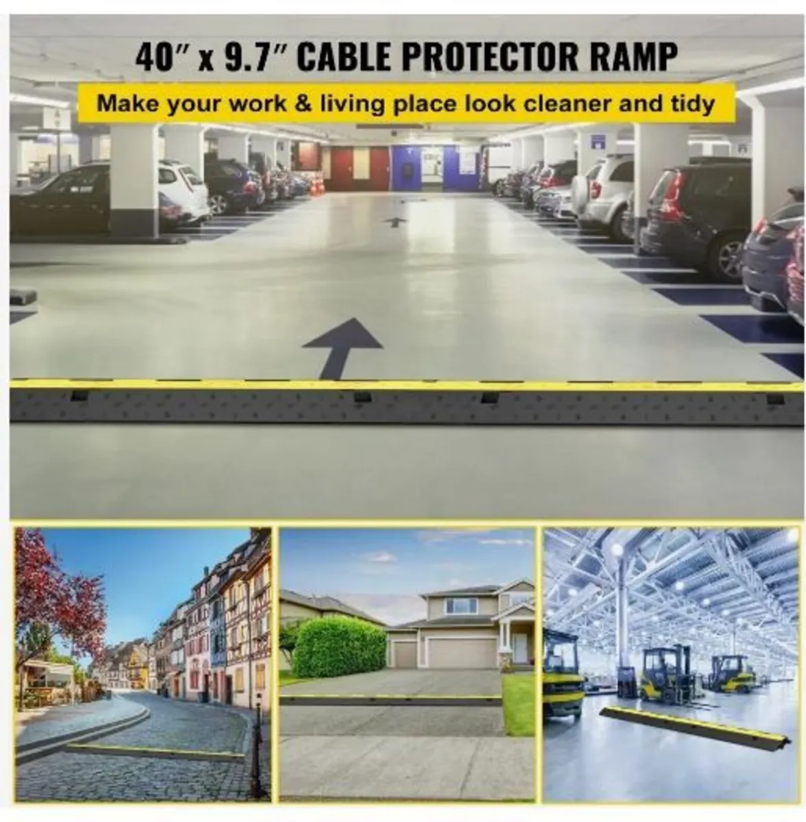 Cable Protector Ramp 101x24.5x5 cm , 5 Packs - Image 2