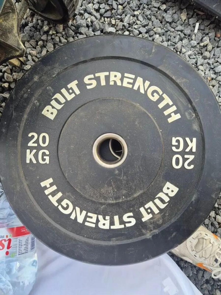 Gym mats, plates, bar - Image 3