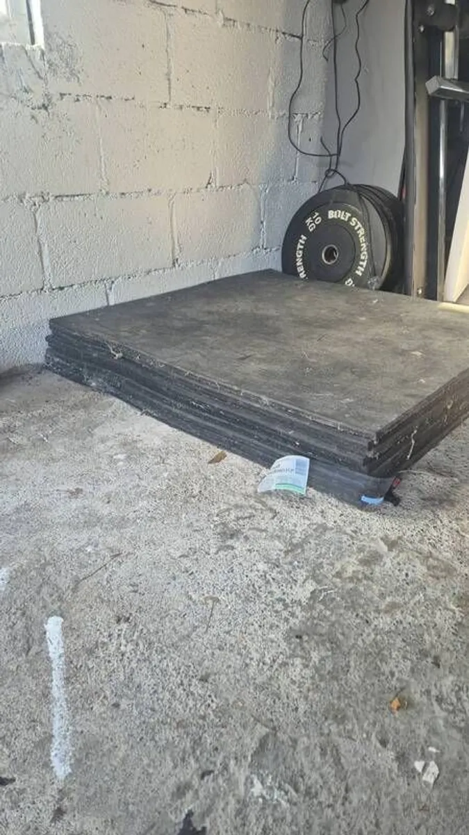 Gym mats, plates, bar - Image 4