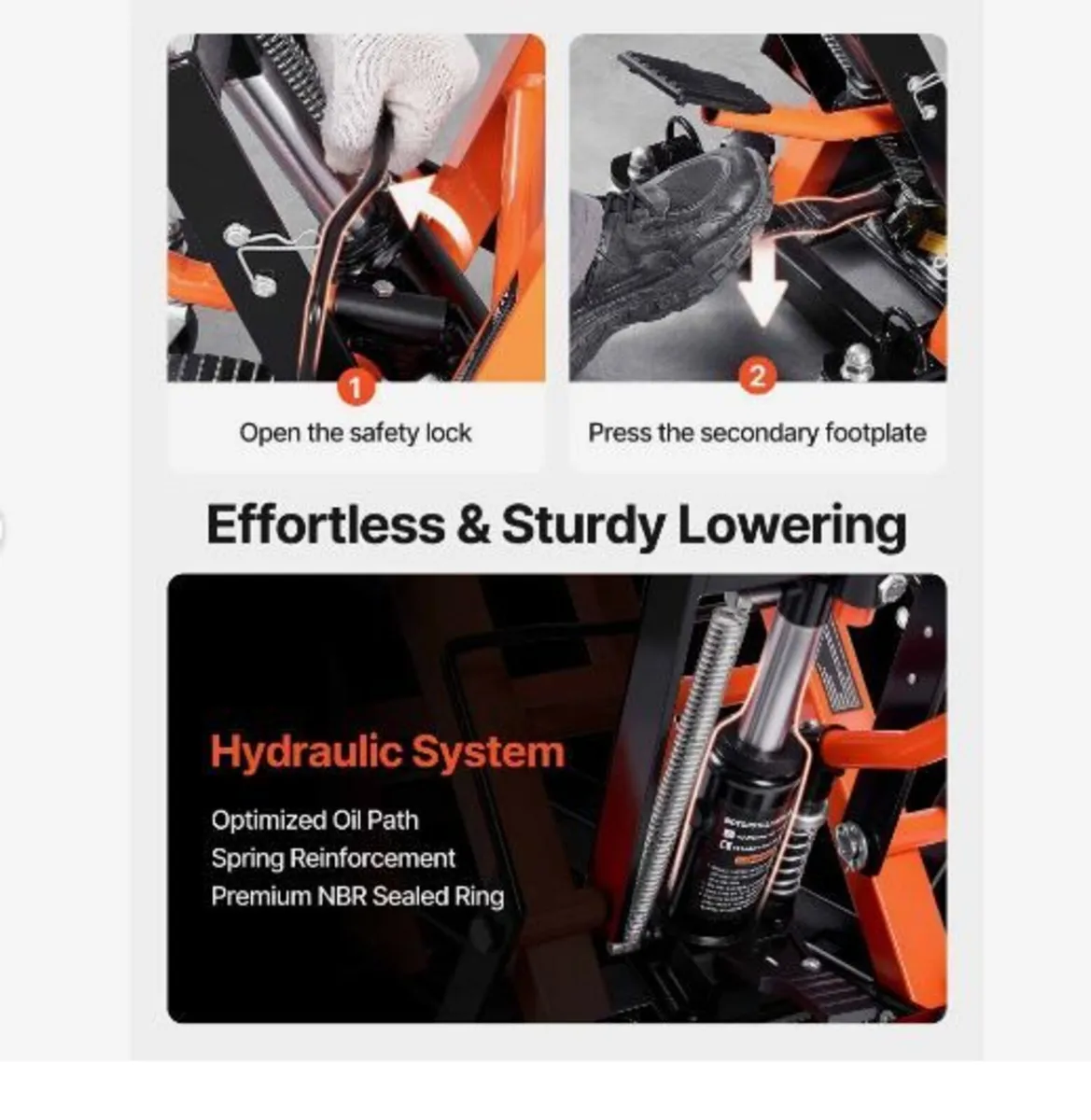 Motorcycle Hydraulic Pump Jack 680.4 kg - Image 4