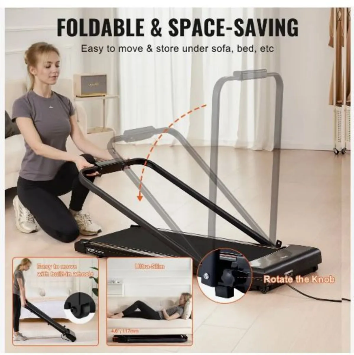 Walking Pad, Under Desk Treadmill for Home Office - Image 4