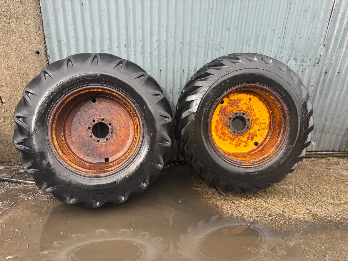 Complete Set of Wheels Suit 50B / MF Tractors - Image 1