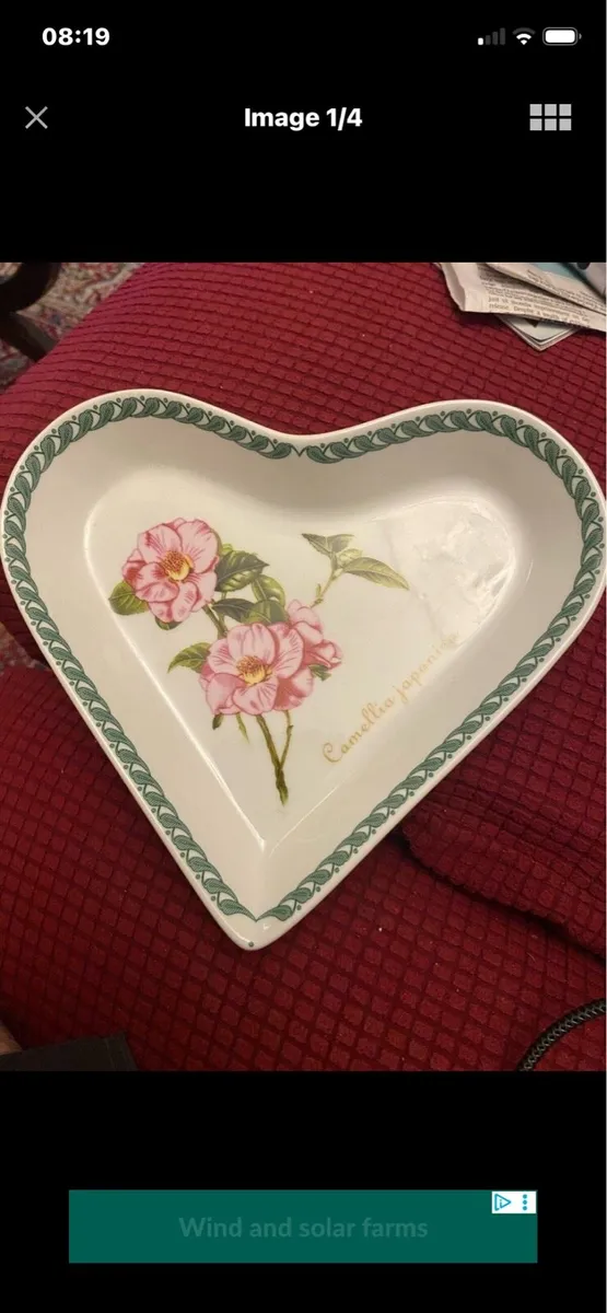 Heart Shape Porcelain Dish - Image 1