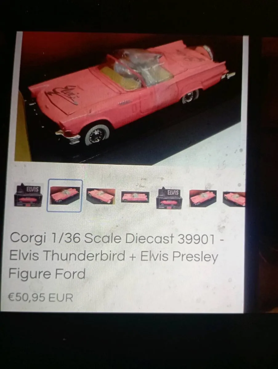 CORGI 1-36 SCALE DIE-CAST 1957 ELVIS THURDERBIRD - Image 2