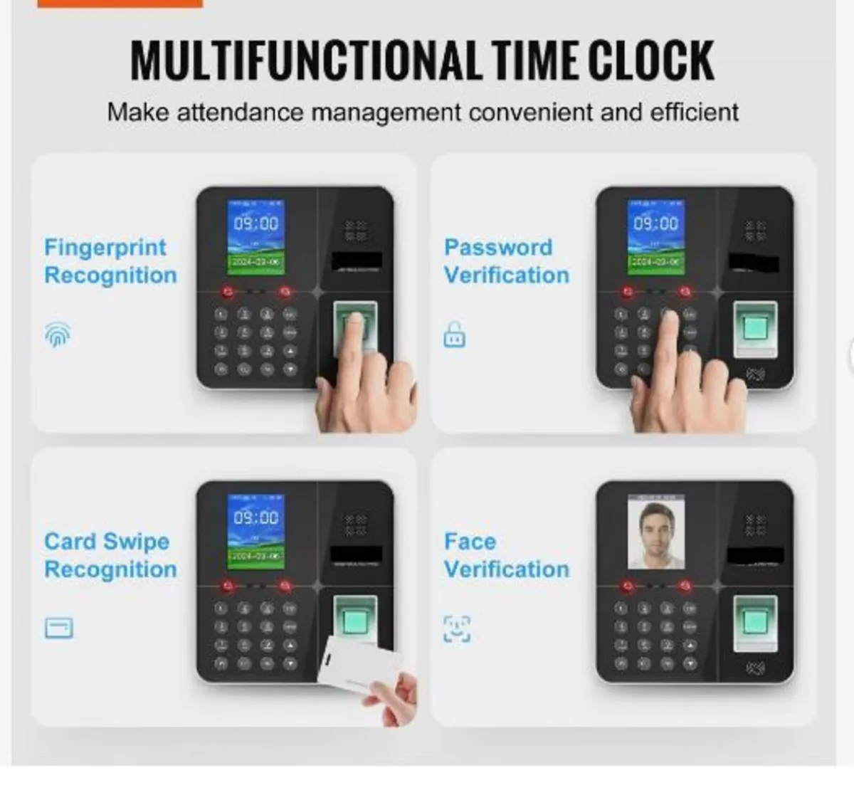 Time Clock, Employee Attendance Machine - Image 3