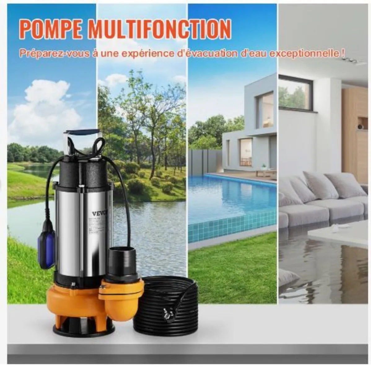 Submersible Water Pump, 2200W - Image 3