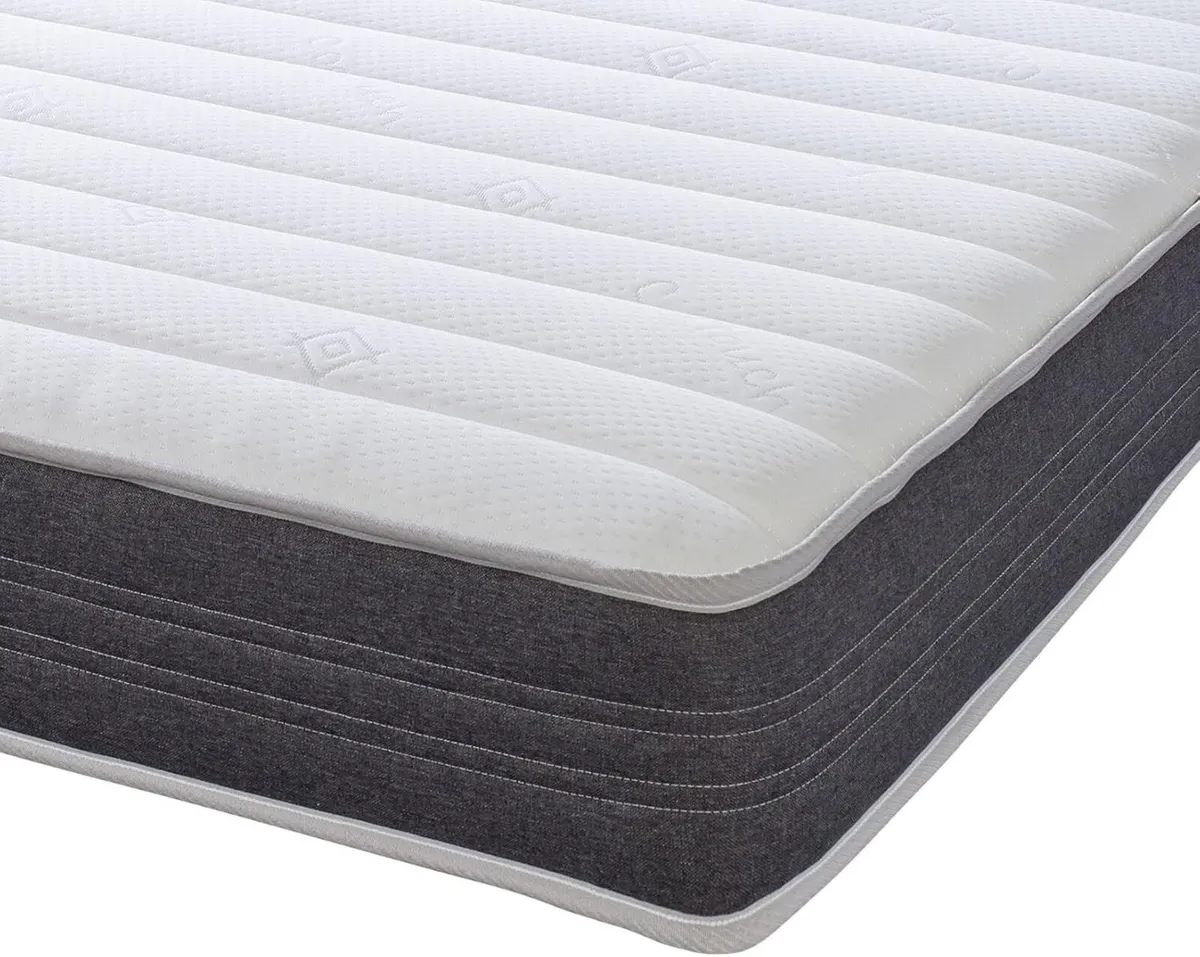 Grey Sirocco Hybrid Small Double Mattress (120 x - Image 3