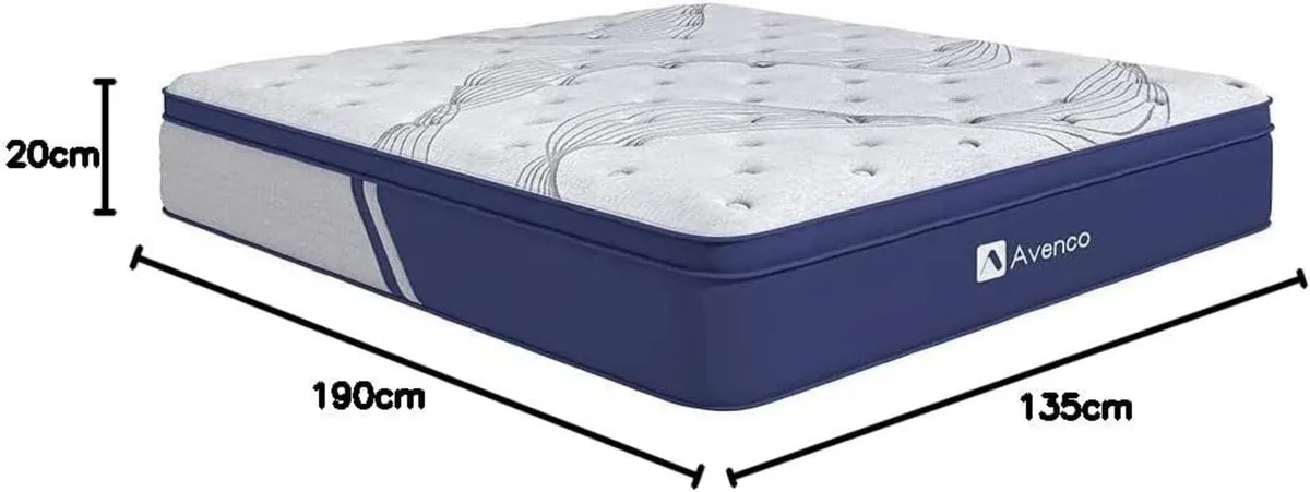 Double Mattress 4ft 6 20cm Pocket Sprung Mattresse - Image 3