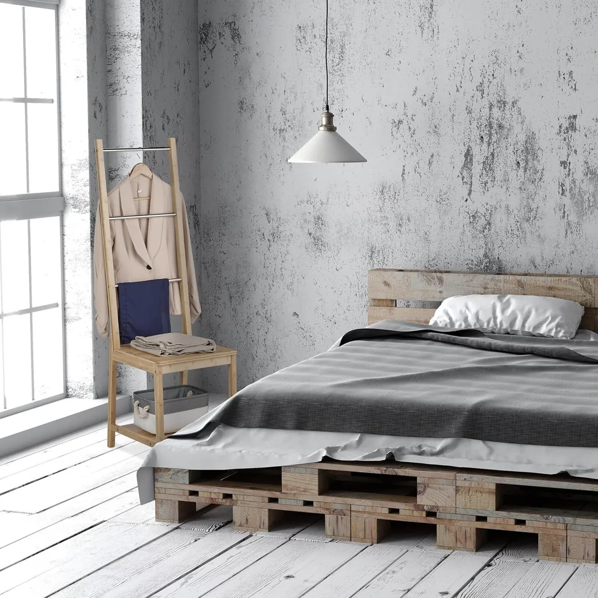 Valet Chair Clothes Stand No Wrinkles Bamboo - Image 2