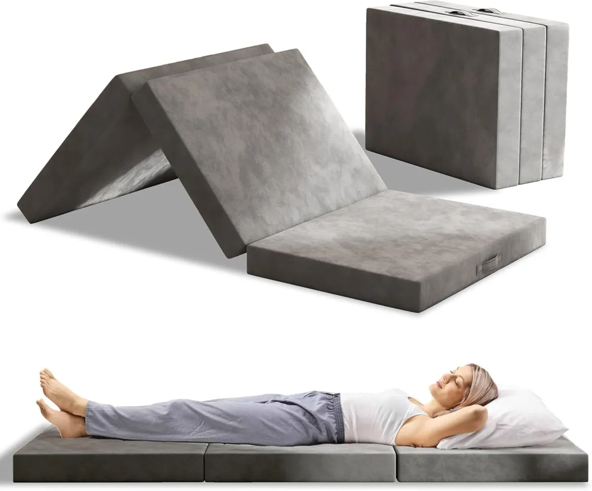 Folding Mattress Single 15CM Trifold Foldable - Image 1