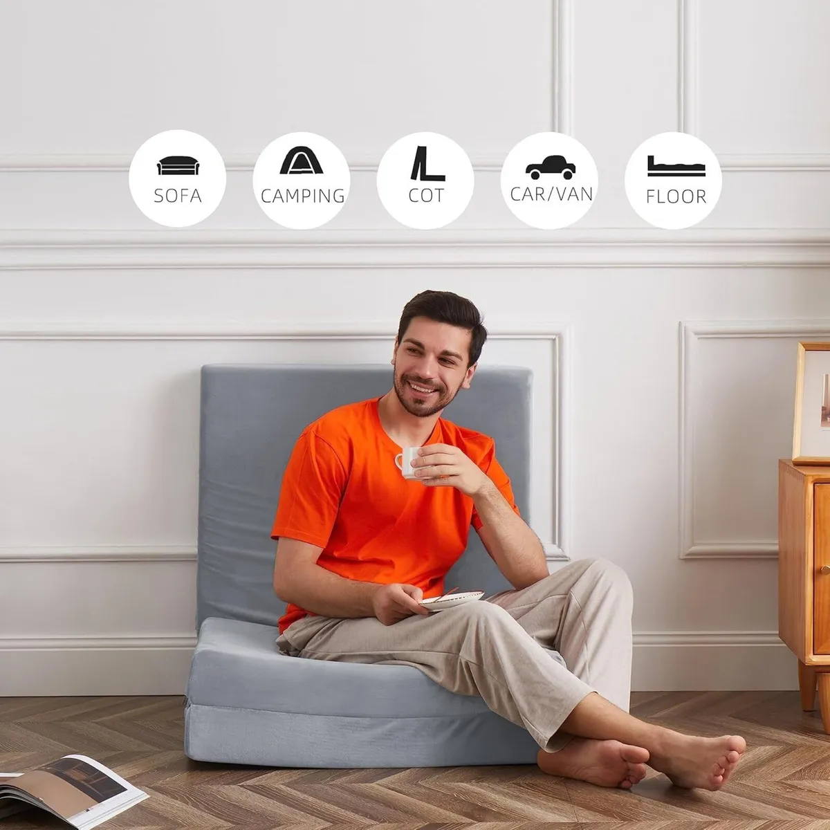 10CM Single Memory Foam Folding Sleeping Pad - Image 2