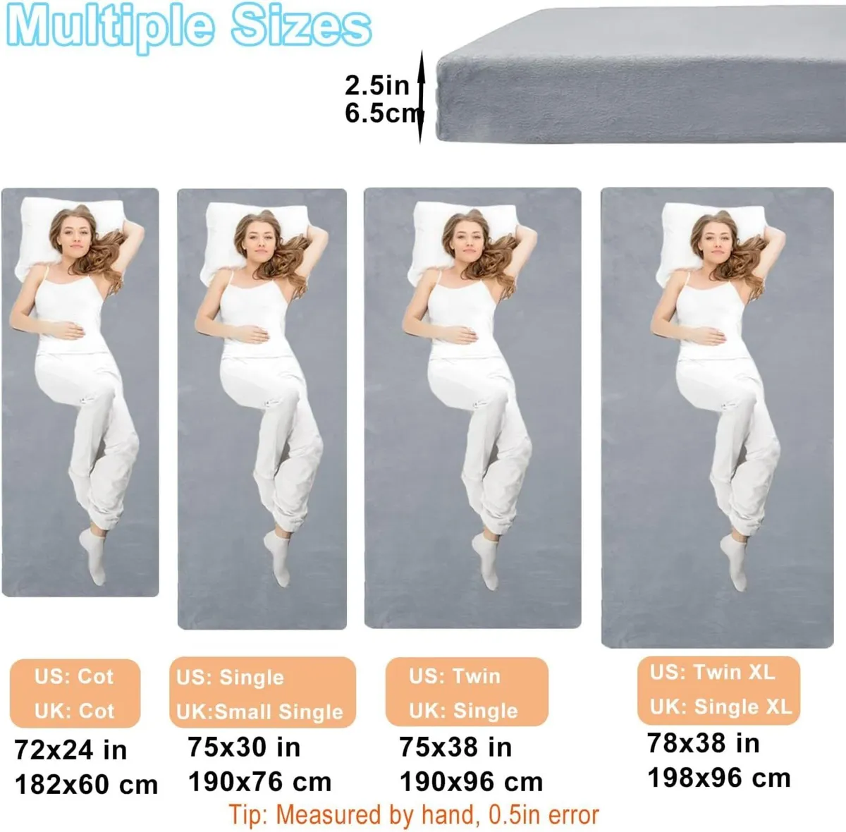 Foam Camping Mattress - Portable Roll Up Sleeping - Image 2