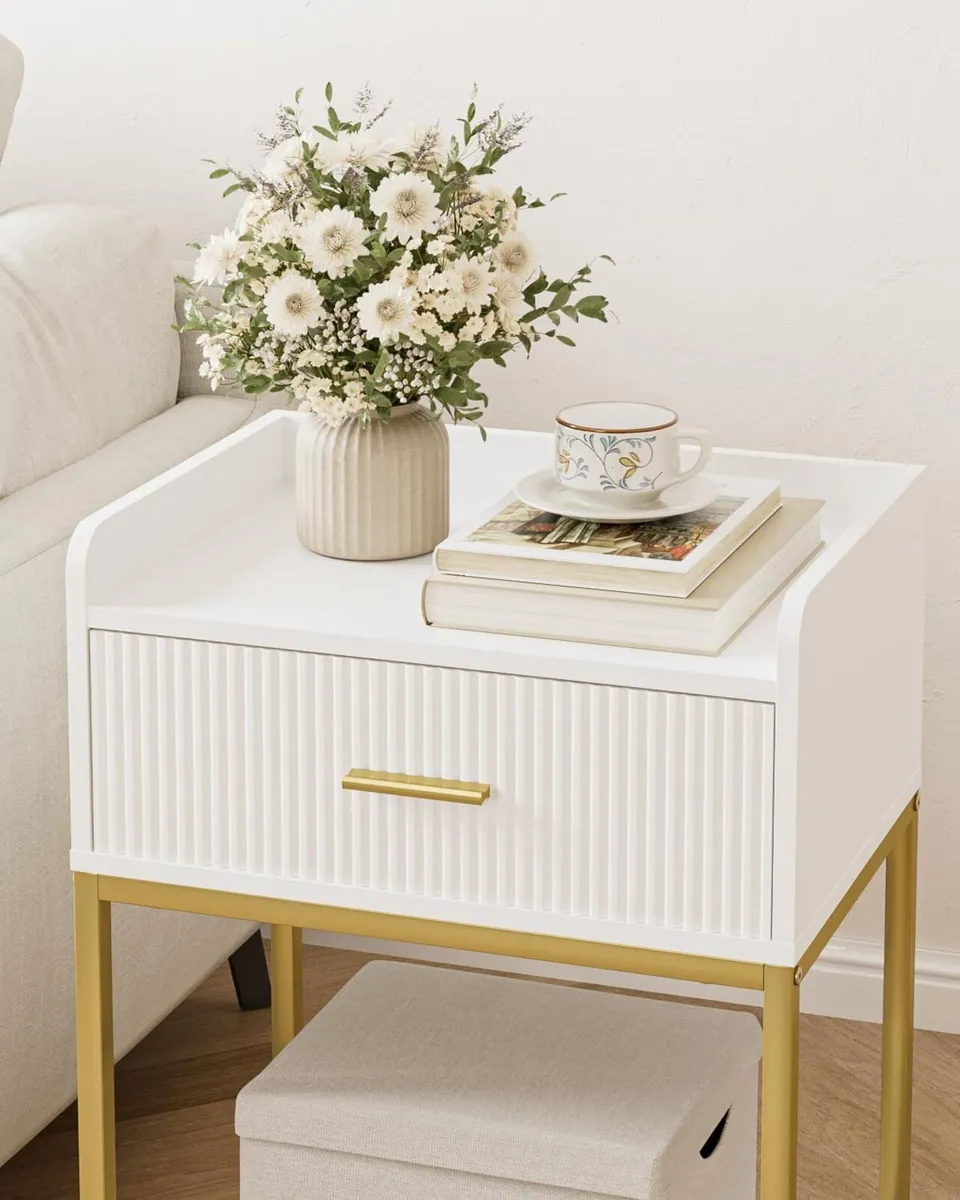 Bedside Table 3-Tier End Small SideTable Nightstan - Image 4