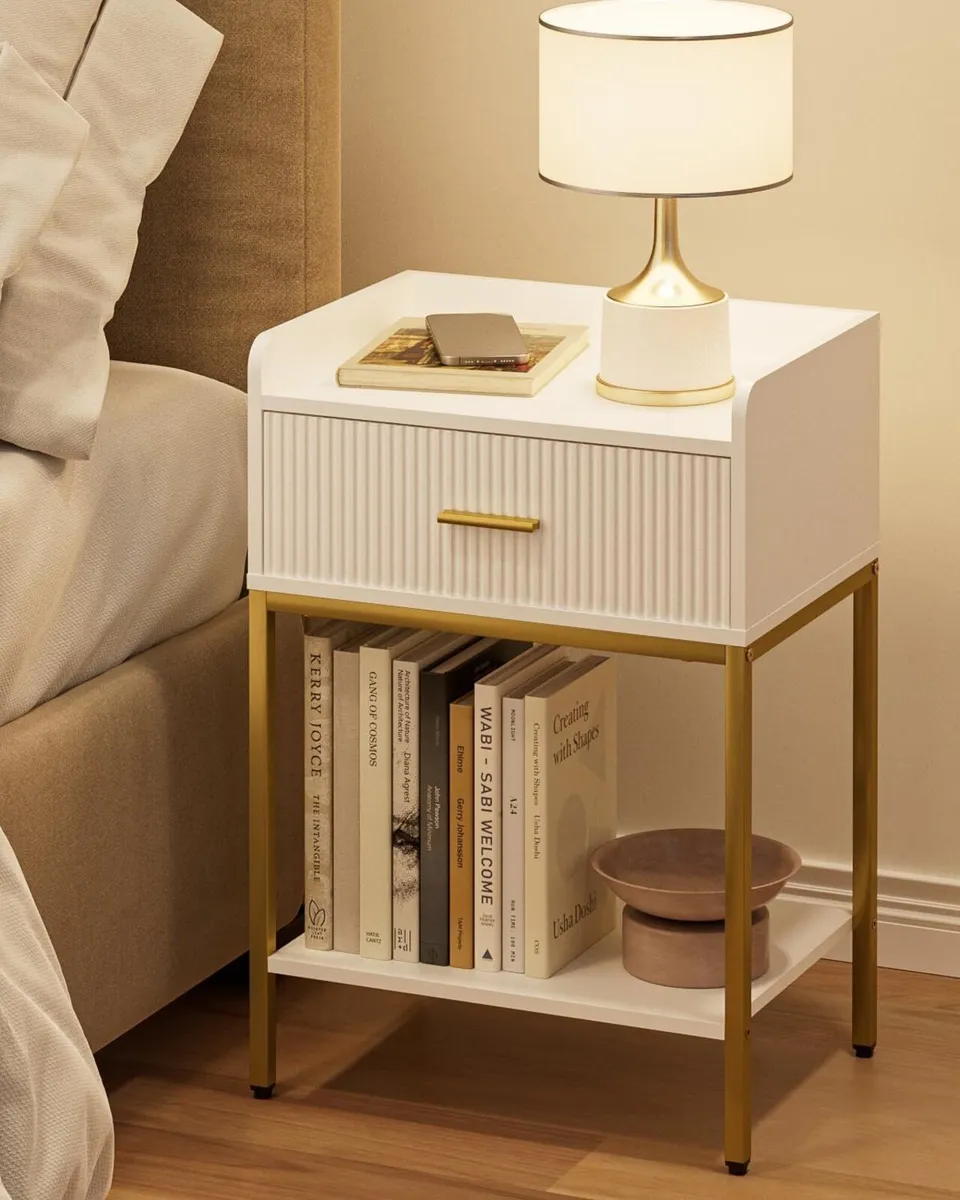 Bedside Table 3-Tier End Small SideTable Nightstan - Image 3